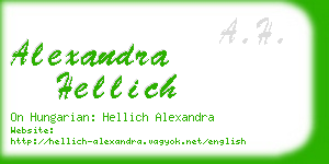 alexandra hellich business card